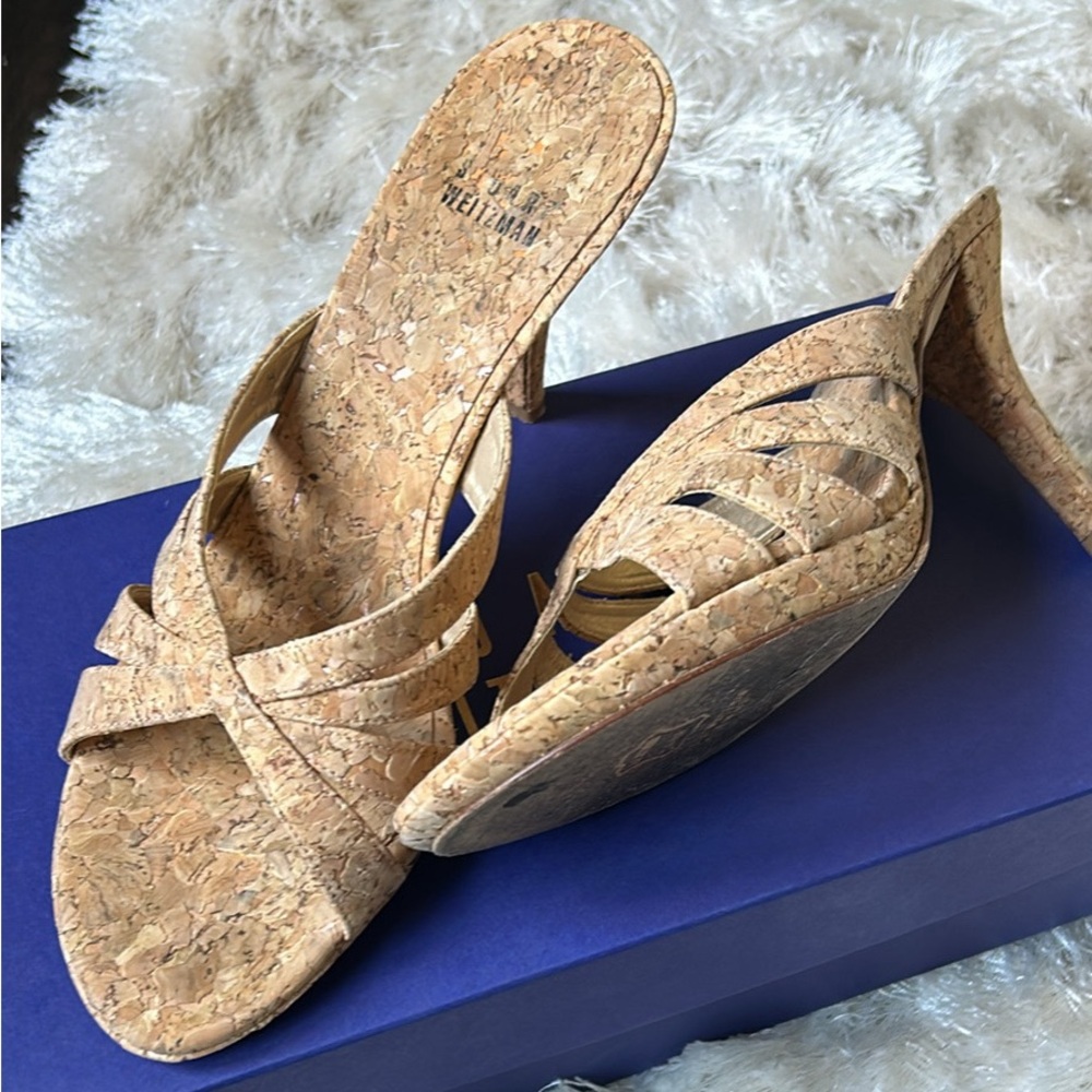 Stuart Weitzman cork heels